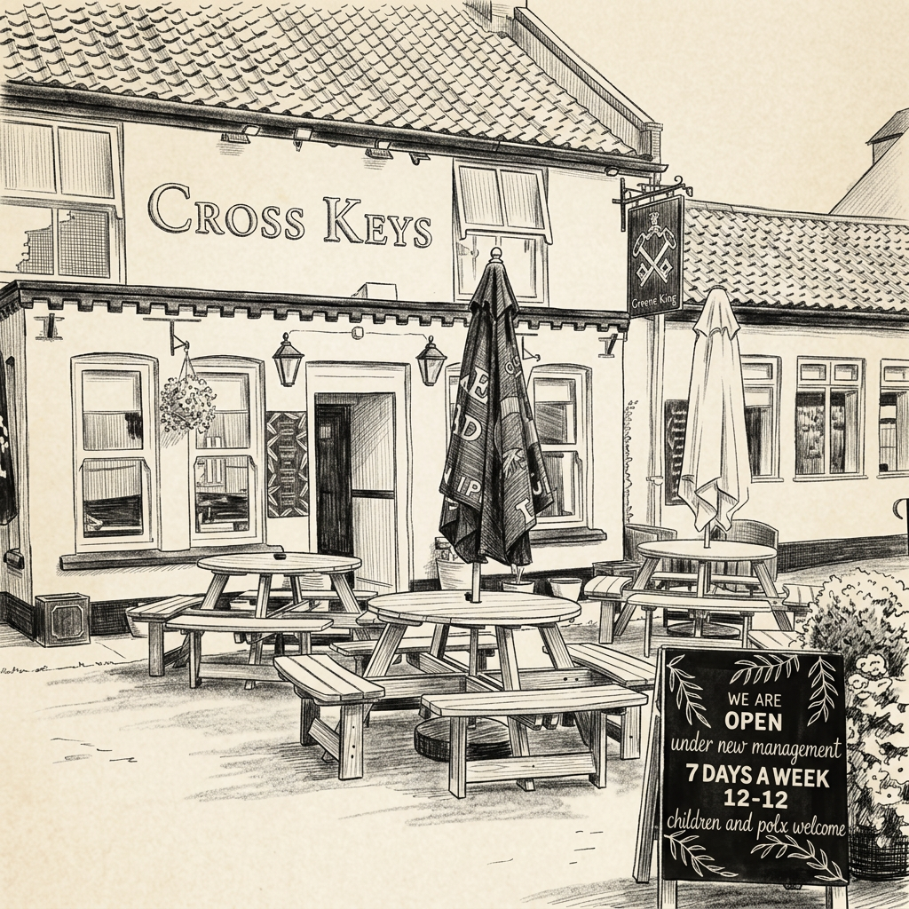 Sketch of The Cross Keys